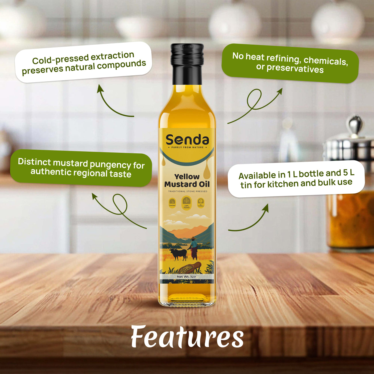 Stone Pressed Mustard Oil