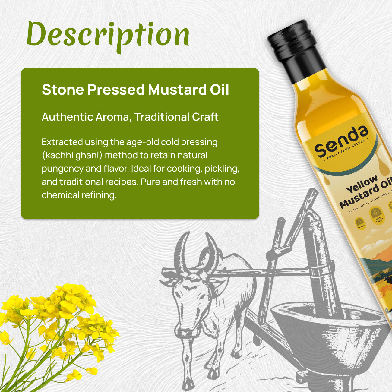 Stone Pressed Mustard Oil